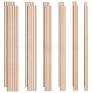 Olycraft 6 Styles Beech Wood Sticks, Round Dowel Rod, for Braiding Tapestry, Column, PapayaWhip, 350x3~10mm, 48pcs/set(WOOD-OC0004-05B)