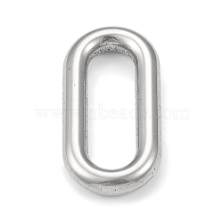 Non-Tarnish 304 Stainless Steel Linking Rings, Oval, Stainless Steel Color, 29.5x15x4mm, Inner Diameter: 7x22mm(STAS-F287-15P)