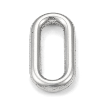 304 Stainless Steel Linking Rings, Oval, Stainless Steel Color, 29.5x15x4mm, Inner Diameter: 7x22mm