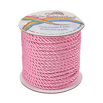 Olycraft Nylon Thread, Twisted Cord, Pearl Pink, 5mm, about 30yards/roll(27.432m/roll)