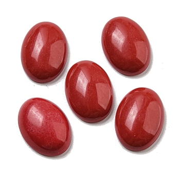 Synthetic Coral Cabochons, Oval, 18x13x5~5.5mm