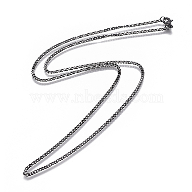 Collares de cadena de bordillo de 304 acero inoxidable(NJEW-L162-01A-B)-2