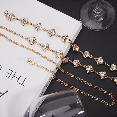 Alloy Flower Link Chain Waist Chains(FIND-WH0421-95G)-2