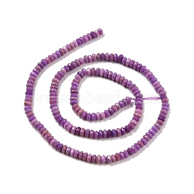 Natural Lepidolite/Purple Mica Stone Beads Strands(G-H278-03A)-3