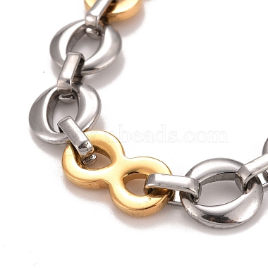 Chapado al vacío 304 collar de cadenas de eslabones infinitos de acero inoxidable(STAS-E160-14GP)-3