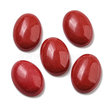 Oval Synthetic Coral Cabochons