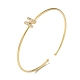 Bracelets en laiton plaqué en rack(BJEW-A018-01G-N)-1