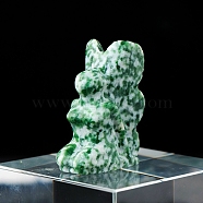 Natural Qinghai Jade Sculpture Display Decorations, for Home Office Desk, Butterfly Girl, 15x35mm(G-PW0004-64H)