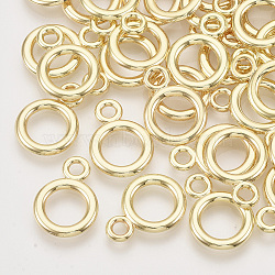 Alloy Pendants, Ring, Light Gold, 19.5x14x2mm, Hole: 2.5mm(X-PALLOY-S121-172)