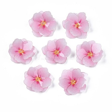 Pink Flower Plastic Beads