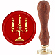 Brass Wax Seal Stamp with Handle(AJEW-WH0184-1104)-1