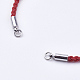 Braided Cotton Cord Bracelet Making(MAK-I006-22P)-2