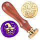 Retro Halloween Golden Tone Brass Sealing Wax Stamp Head(AJEW-WH0208-817)-1