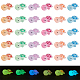 36Pcs 6 Colors Luminous Translucent Resin Sea Animal Cabochons(RESI-SC0002-83)-1