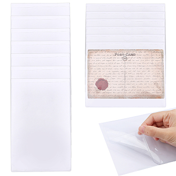 12Pcs 2 Style PVC Transparent Card Holder, Self-adhesive Price Tag Label Bag, Clear, 105~190x115~155x0.5mm, 6pcs/style