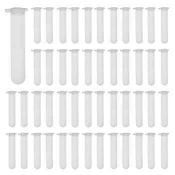 Plastic Sealed Bottles, for Needle Storage, White, 80.5x16.5x24mm