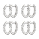Brass Micro Pave Cubic Zirconia Hoop Earring for Women(EJEW-WH0013-97P)-1