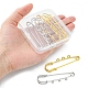8Pcs 2 Colors Stainless Steel Safety Pins(STAS-YW0001-38)-5