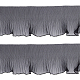 Organza Ruffle Wave Polyester Ribbon(OCOR-WH0074-03)-1