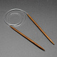 Резиновые провода бамбуковые круговой вязальные спицы(TOOL-R056-3.0mm-02)-1
