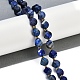 naturelles lapis-lazuli brins de perles(G-L579-08A)-2