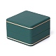 正方形のプラスチック製ジュエリーリングボックス(OBOX-F005-03B)-1