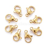 Golden Stainless Steel Clasps(STAS-H352-01C-G)