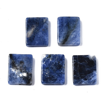 Natural Sodalite Cabochons, Rectangle, 14x10.5x3mm