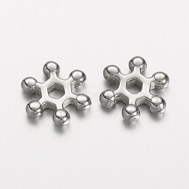 Stainless Steel Color Snowflake Stainless Steel Spacer Beads