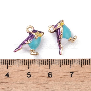 Alloy Enamel Pendants(ENAM-R149-08B-G)-3