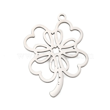 Stainless Steel Color Clover 304 Stainless Steel Pendants