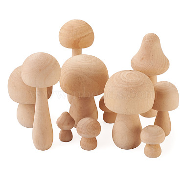 Schima Superba Wooden Mushroom Children Toys(WOOD-TA0002-45)-2
