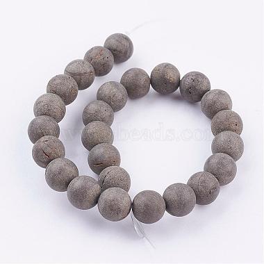 Natural Pyrite Beads Strands(G-P303-03-8mm-8)-2