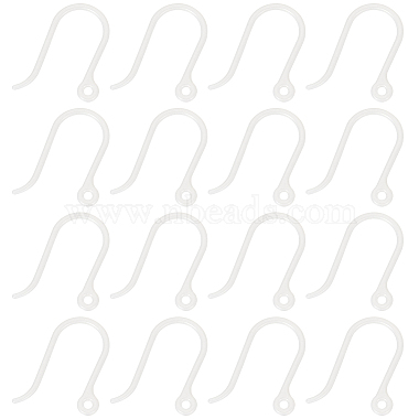 WhiteSmoke Plastic Earring Hooks