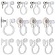 60Pcs 3 Styles Plastic U Type Clip-on Earring Findings(STAS-SC0007-59)-1