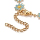 Enamel Daisy Link Chain Necklace(NJEW-P220-01G-06)-4