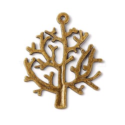 Zinc Tibetan Style Alloy Pendants, Tree of Life Charms, Cadmium Free & Lead Free, Antique Bronze, 32x26x1mm, Hole: 1mm(TIBEP-A101756-AB-LF)
