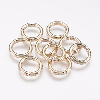 Iron Jump Rings, Open Jump Rings, Light Gold, 12 Gauge, 12x2mm, Inner Diameter: 8mm