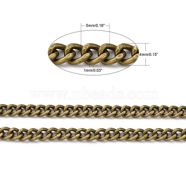Iron Cuban Link Chains(CH-R013-5x4mm-AB-NF)-7