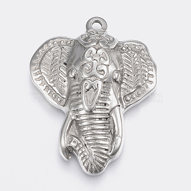 Stainless Steel Color Elephant Stainless Steel Pendants
