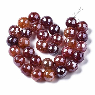 Chapelets de perles d'agate naturelle(G-Q998-014D)-2