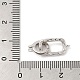 застежки из стерлингового серебра с родиевым покрытием 925(STER-G038-07P)-3