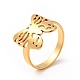 Ion Plating(IP) 201 Stainless Steel Butterfly Thick Finger Ring for Women(RJEW-G266-20G)-3