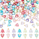 AHADERMAKER 150Pcs Spray Paint ABS Plastic Imitation Pearl Charms(FIND-GA0002-72)-1