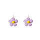Flower Alloy Raffia Dangle Earrings(FS-WG89508-04)-1