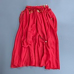 Spandex Skirt, with Iron Charm, for Party, Belly Dance, Garment Decoration, Red, 880x295x8mm(AJEW-WH0709-264B)