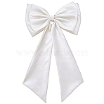 Nylon Detachable Bridal Bowknot for Wedding Dresses, White, 57.5x37.8x3.9cm(DIY-WH20002-630B)