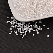 Imitation Pearl Acrylic Beads, No Hole, Round, White, 3mm, about 10000pcs/bag(OACR-S011-3mm-Z9)