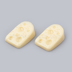 Resin Decoden Cabochons, Cheese, Imitation Food, Pale Goldenrod, 16x10x5mm(CRES-N016-09)