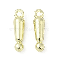 Alloy Pendants, Question Mark and Exclamation Point Charms, Lead Free & Cadmium Free & Nickel Free, Rack Plating, Golden, 13x3.5x3.5mm, Hole: 1.2mm(PALLOY-R151-12G-02)